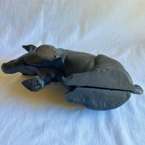 VTG Cast Iron Pig / Piggy Bank Decor 🐷 - Picture 6 of 7